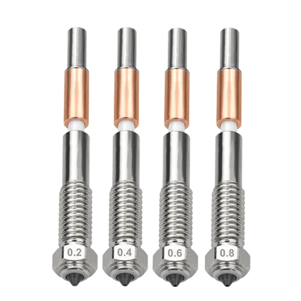 Düse für QIDI Plus4 Q2/Q2C Bimetall-Hotend-Düsen 0,2/0,4/0,6/0,8mm Keramik-Isolierung Integration 3D-Drucker-Zubehör – Detail 17