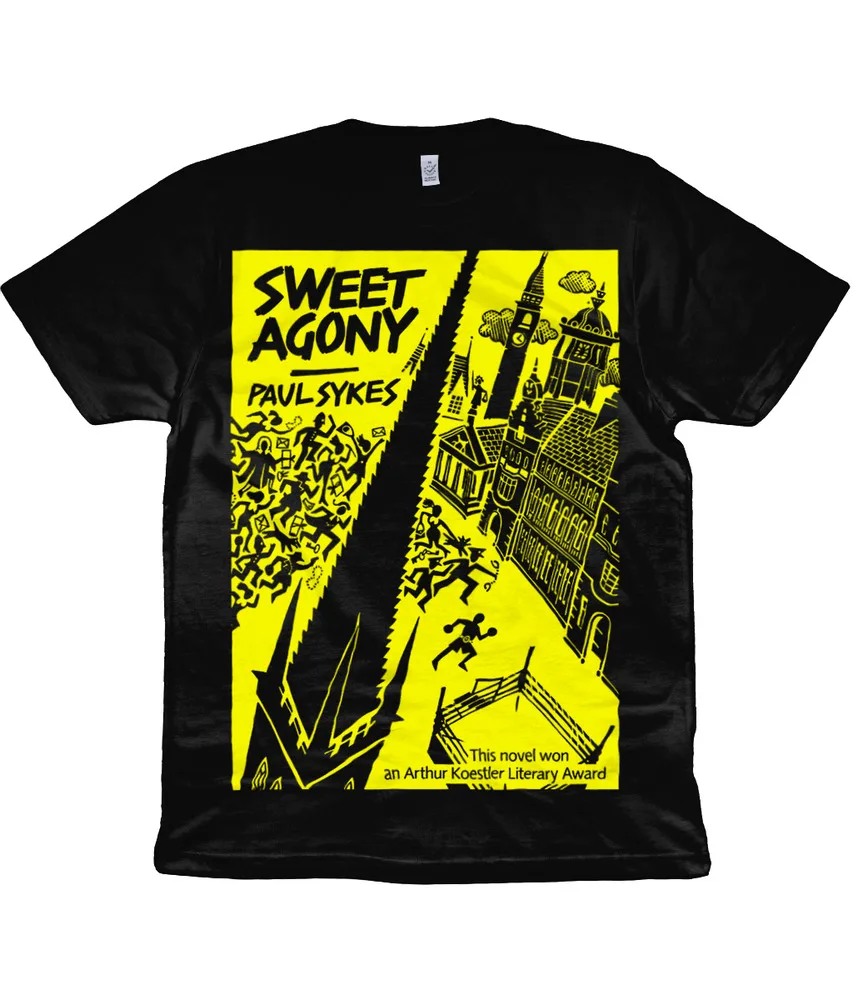 PAUL SYKES - SWEET AGONY - Black - Organic T-Shirt - Wakefield - Boxing  Tees Cotton Luxury brand vintage oversized