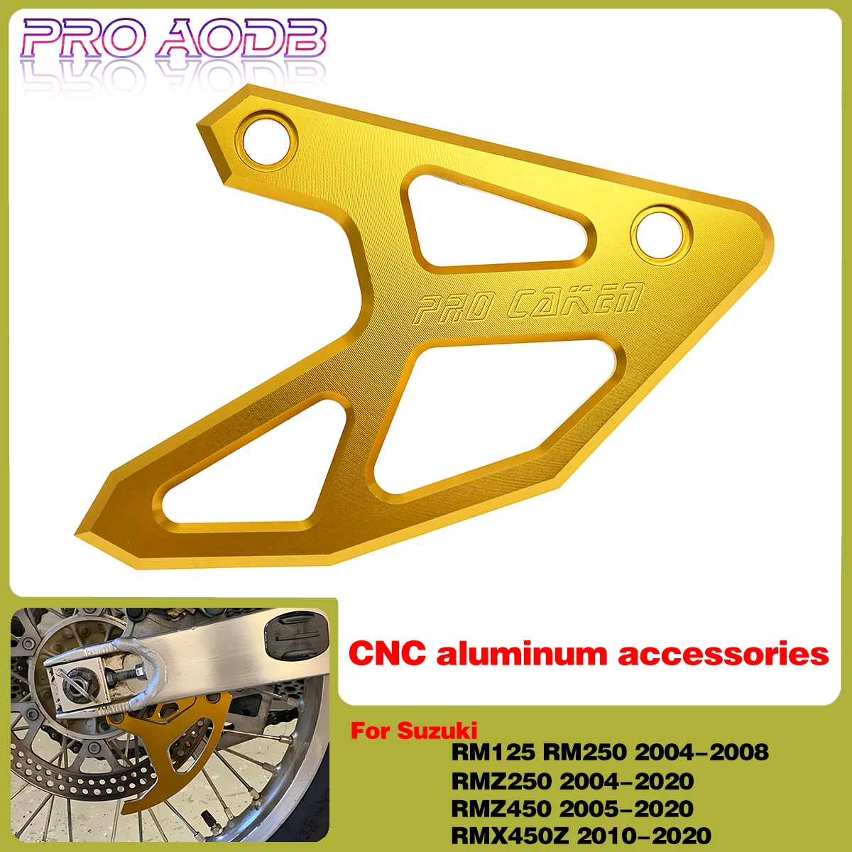 

For Suzuki Motorcycle Rear Brake Disc Guard Protector Cover RM125 RM250 RMZ250 RMZ450 RMX450Z RM RMZ 2005-2020 Motocross parts