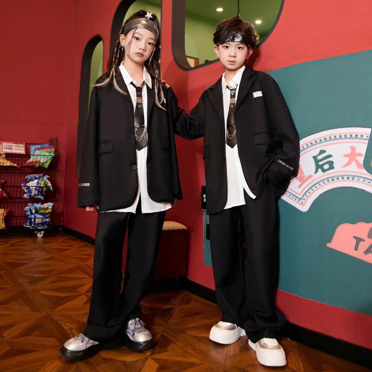 Children's Suits, Shirts, Street Dance Sets, Boys' Handsome British Style, Korean Version Casual Jackets,boys' Stage Performance