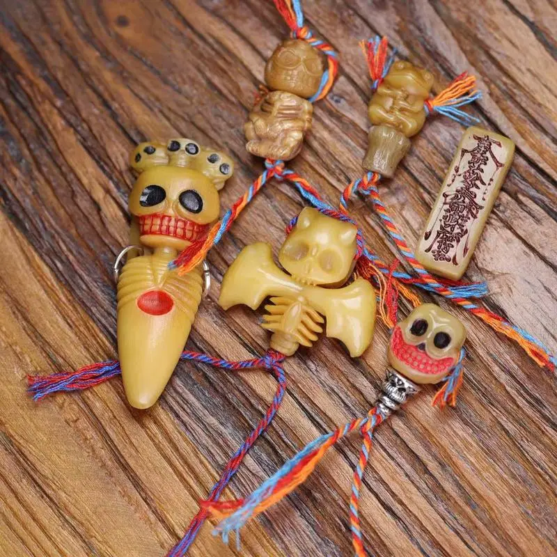 Natural skull doll A-Dai bat three-way back cloud DIY bracelet and necklace