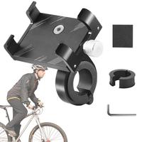 Bike Phone Mount Cycling Phone Mount Bike Cell Phone Holder Bike Smartphone Holder Aluminum Alloy Bicycle Phone Clip For