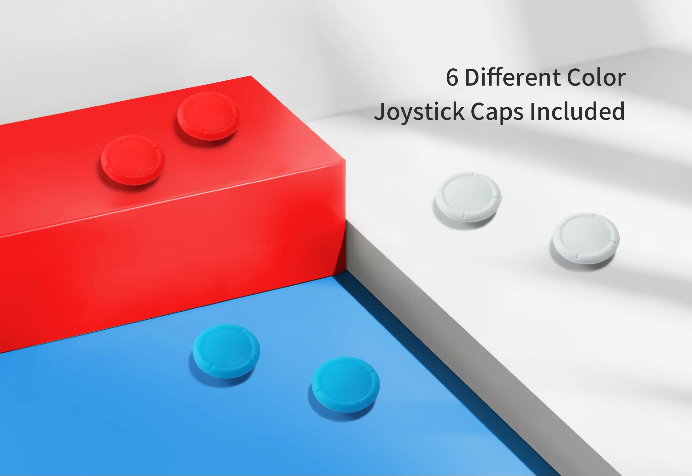 عصا التحكم GuliKit TMR Sensing NS40T لـ Joy-Con، استبدال ملحقات الألعاب مع أغطية عصا لجهاز Nintendo Switch، NS OLED / Lite