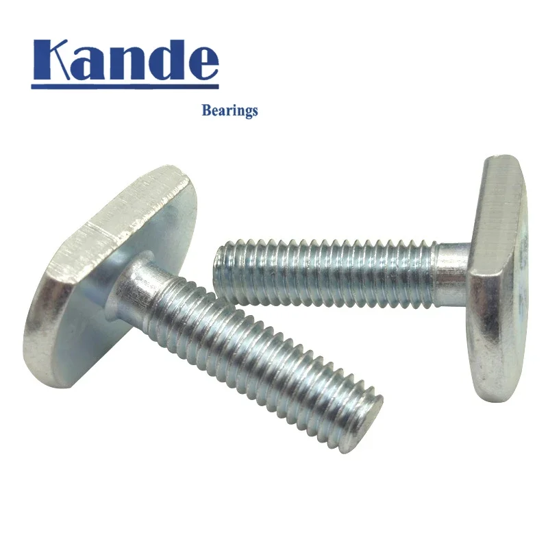 Kande 2pcs T screws for Woodworking M8 80mm T8 screws T track screw 30mm 80mm wood slides  bolts and nuts T bolts M8-80 M8-30