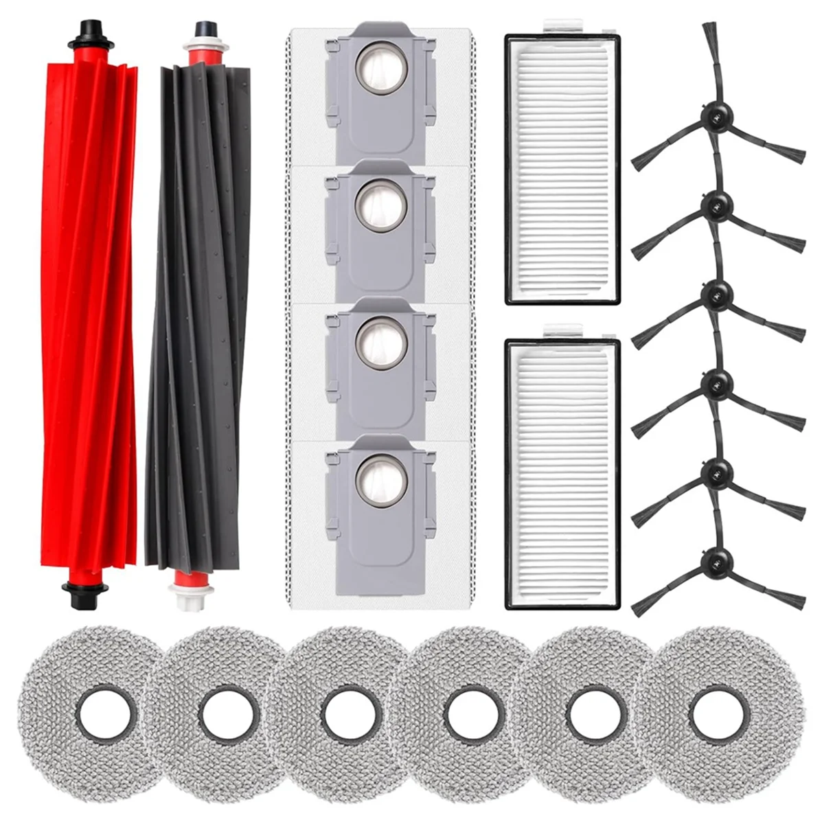 

A02V-For Roborock Q Revo Master Robot Vacuum Cleaner Main Side Brush Hepa Filter Mop Cloth Dust Bags Replacement Parts