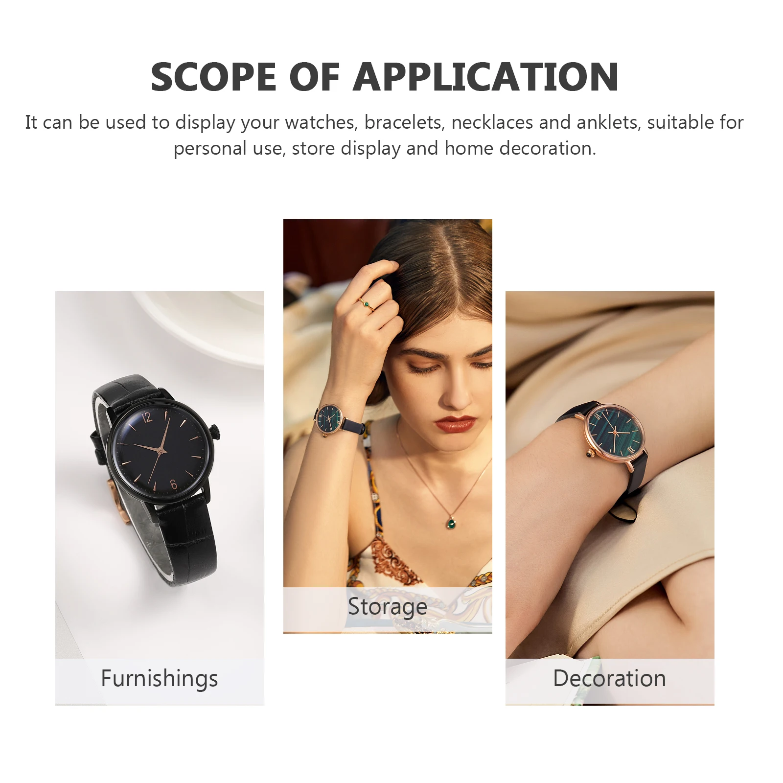 

6 Pcs Small Bracelet Watch Pillow Cushions for Jewelry Displays Black Pu
