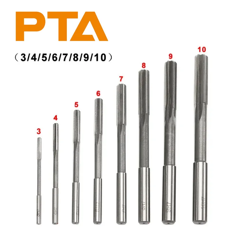 

3-10mm HSS Machine Reamer Set H7 Straight Shank Milling Chucking Reamer for Metal Steel Aluminum
