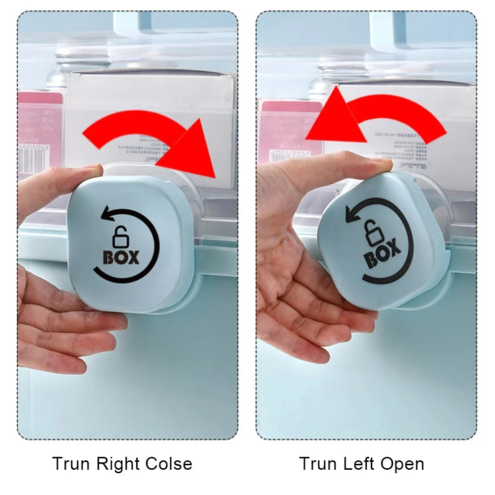 المحمولة الطب المنظم حبوب منع الحمل صندوق تخزين 3 طبقات سعة كبيرة الأدوات الإسعافات الأولية الطب الحاويات متعددة الوظائف