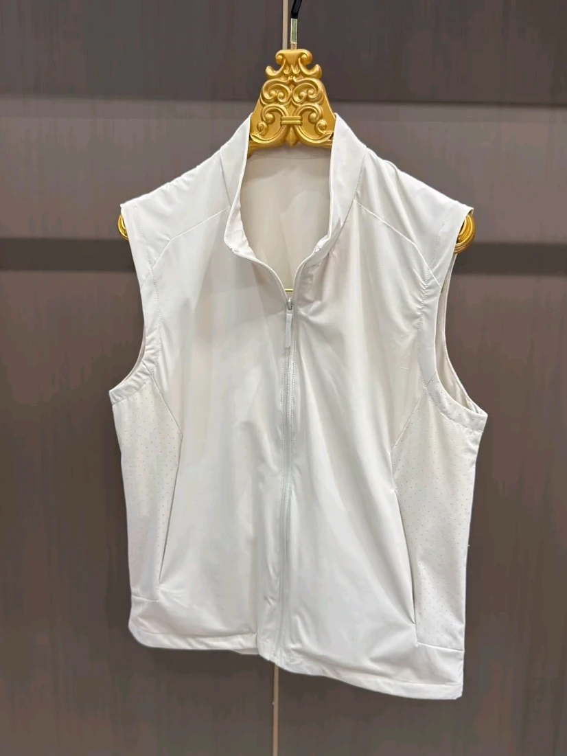 

High Quality Men's Outdoor Style Vest New Spring Summer Fashionable Zipper Decoration Standard Fit No Ironing Required