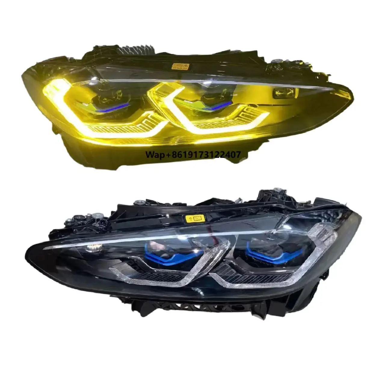 

For the 2020-2023 4 Series G22 G26 G80 G82 420i 425i 430i M440i M3 M4 Car Headlights Yellow Daytime Running Lights