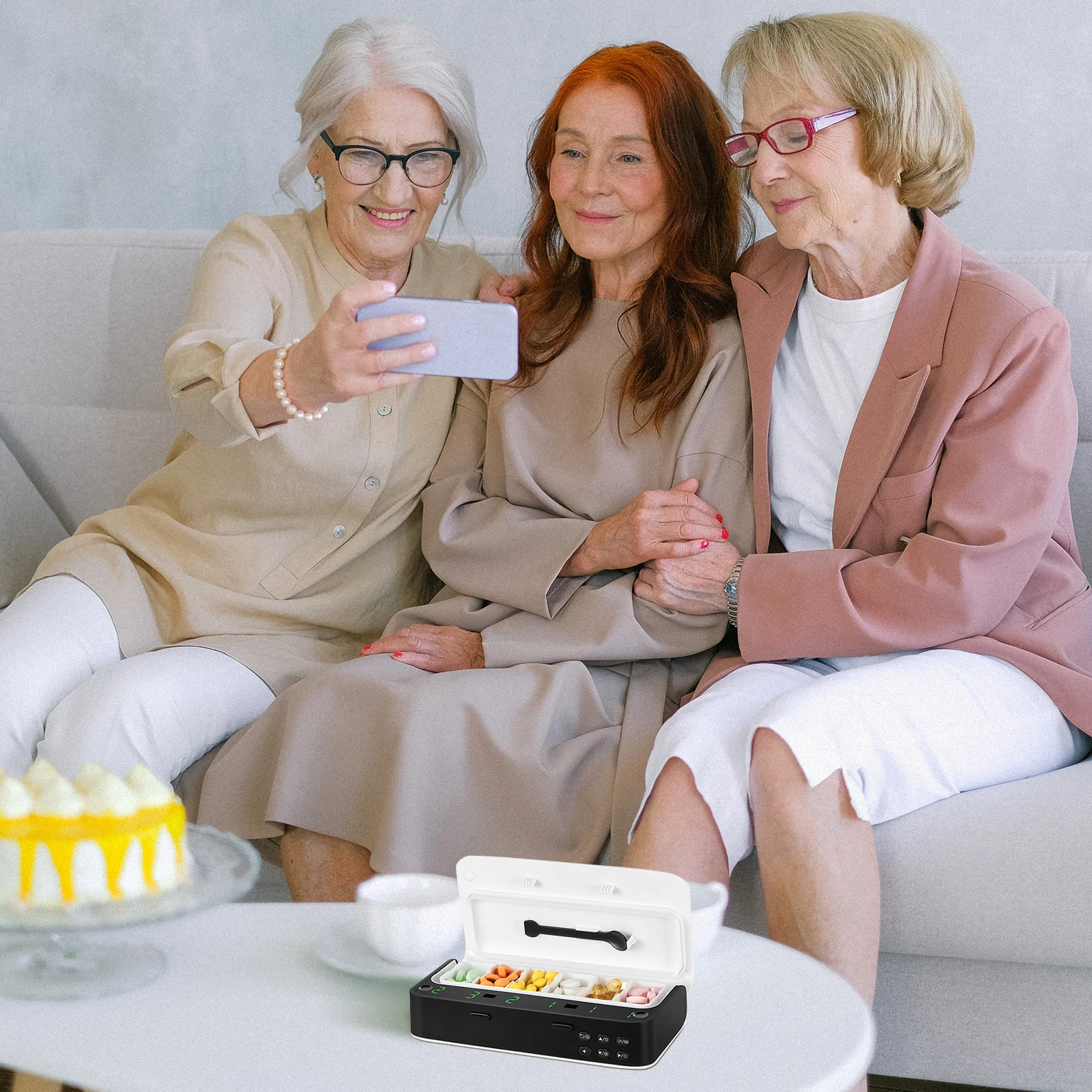 

1 pc Smart Pills Box 7 Day Electronic Medicine Organizer Alarm Reminder for Elderly Portable Travel Pill Dispenser Waterproof