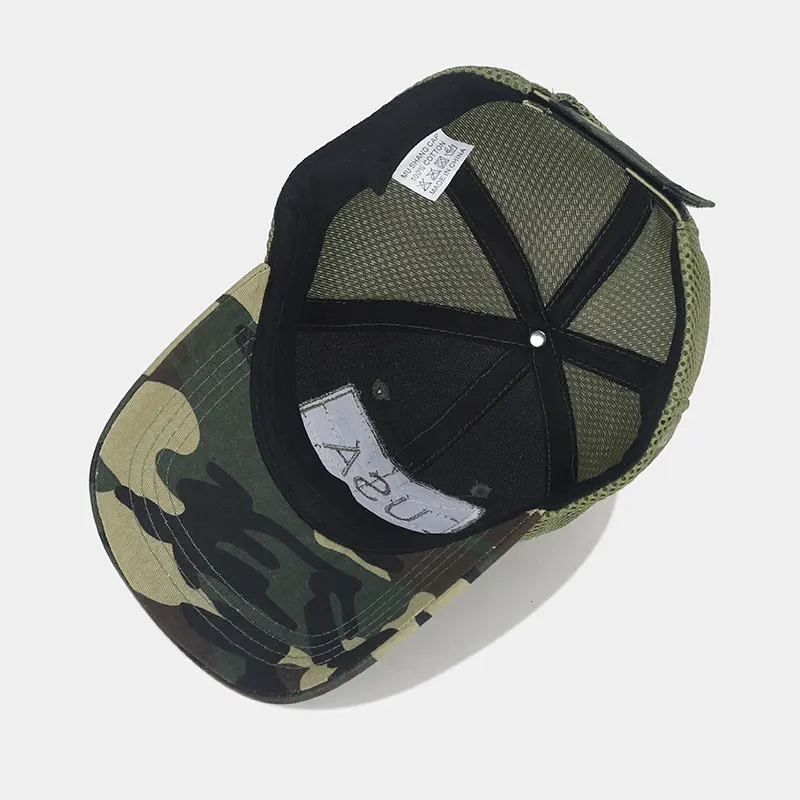 2023 Four Seasons Cotton Camouflage Print Casquette Baseball Cap Adjustable Outdoor Snapback Hats for Men and Women 205