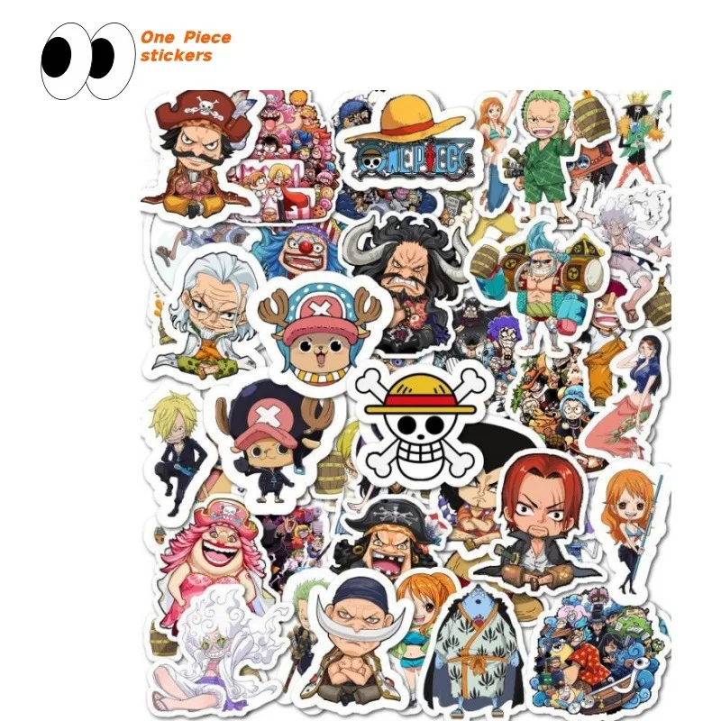 Cartoon anime One Piece notebook sticker decoration notebook mobile phone waterproof sticker