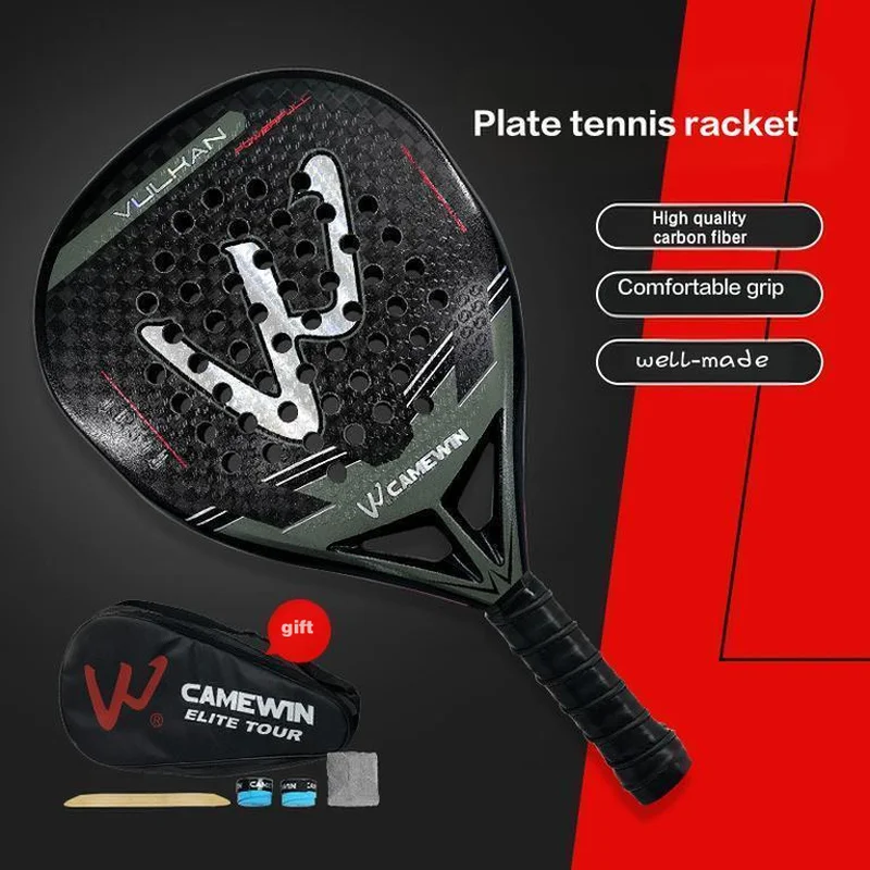Customizable High Quality Carbon Fiber Padel Racket 12K EVA With Adjustable Weight Play Racquet For Outdoor Tennis