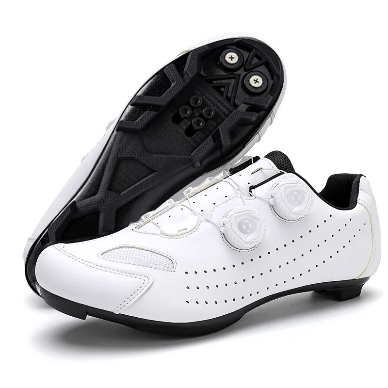 Nieuwe Zomer Fietsschoenen Mtb Cleat Zelfsluitende Mountainbike Sneakers Heren Wielrennen Schoenen Fiets Schoenademend Plat