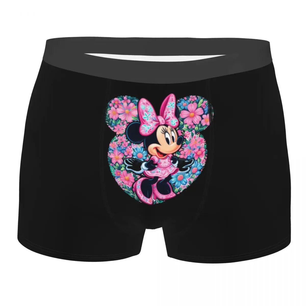 

Custom Mickey Mouse Anime Cartoon Boxer Shorts For Men 3D Printed Underwear Panties Briefs Stretch Underpants