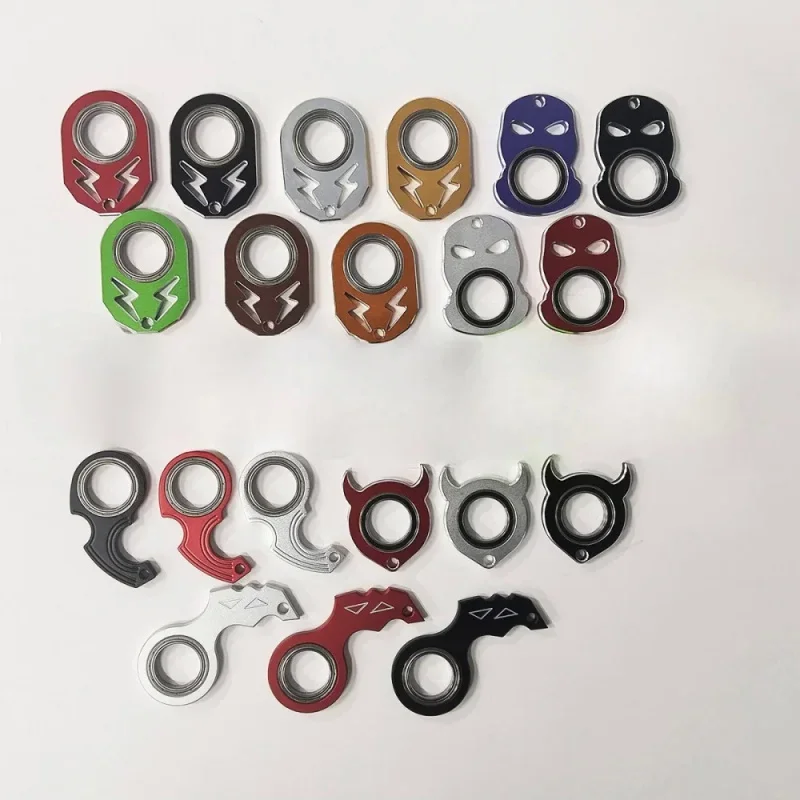 Exquisite Metal Fingertip Rotating Anti-Anxiety And Stress-Reducing Keychain Fingertip Spinner For Couples Jewelry Accessories