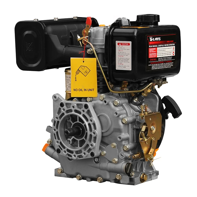 5HP 3.7kW Hand Start Diesel Engine HR178F G5 Shaft Italian Handle Flange Disc For Boats Recoil Start