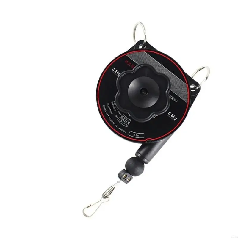 M7DA Conveniente gancho colgante ajustable para lugares trabajo 50 a 200 Mecanismo bloqueo seguridad