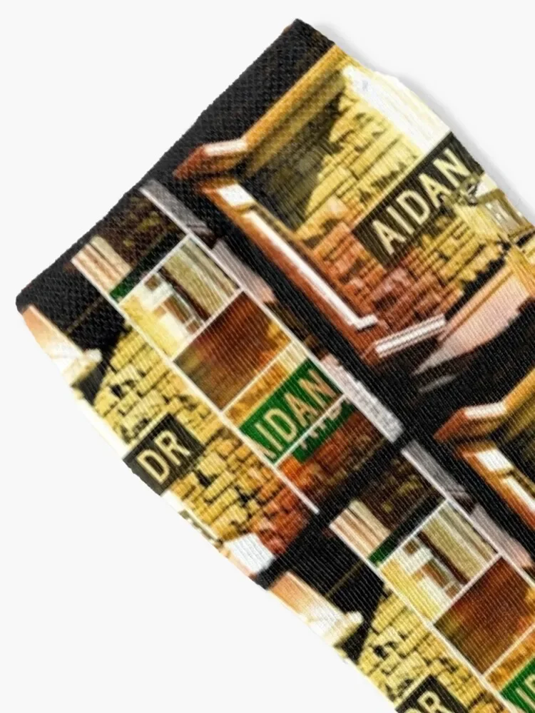 Aidan, Aidan sticker, Aidan greeting card, Aidan magnet Socks Lots summer cotton Socks Female Men's