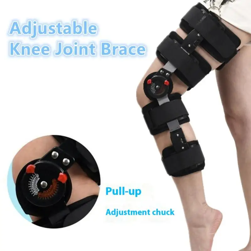 HUA Orthopedic Support Stabilizer Surgery Adjustable Hinged Knee Brace Knee Joint Fixation Stretcher Leg Recovery Stabilizers