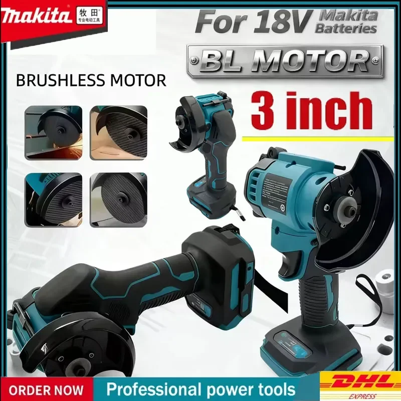 

Makita Cordless Angle Grinder 3 Inch Angle Grinder Cordless 3 Inch Electirc CUT OFF Tool Cutting Circular Saw Power Tool