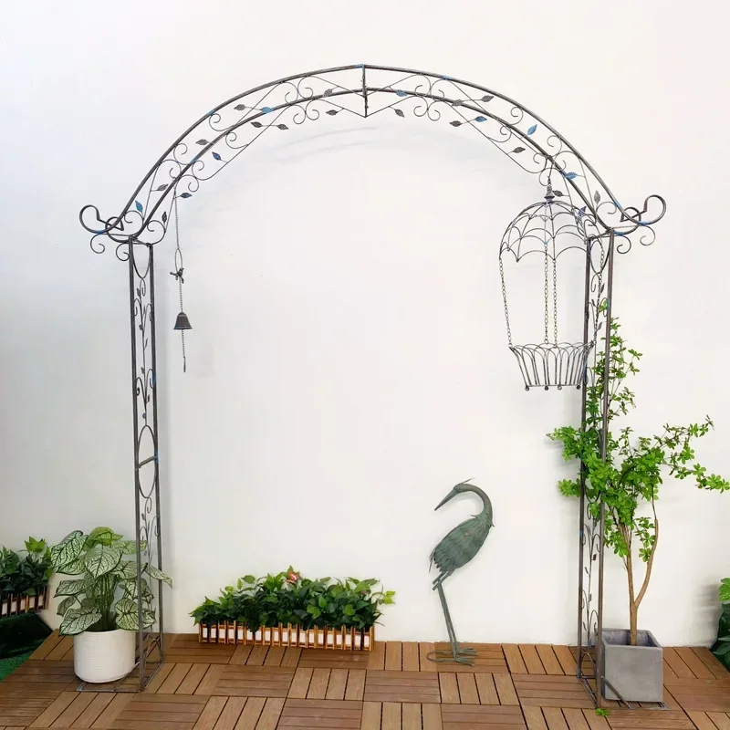 

Vintage wrought iron arch trellis trellis climbing pergola garden balcony patio wedding plant climbing bracket clematis arch