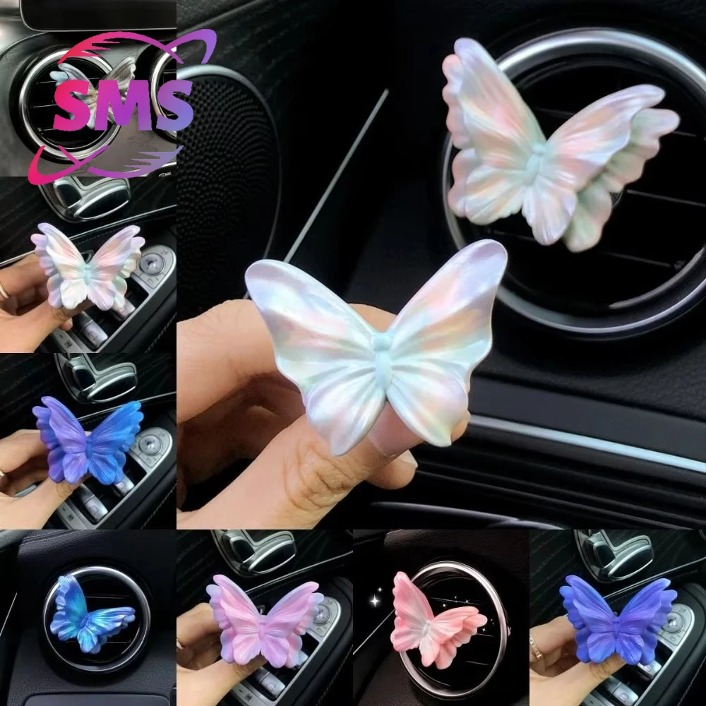 

1PC Car Center Console Air Outlet Moving Butterflies Vent Clip Car Aroma Interior Refreshing Spreads Accessories Ornament
