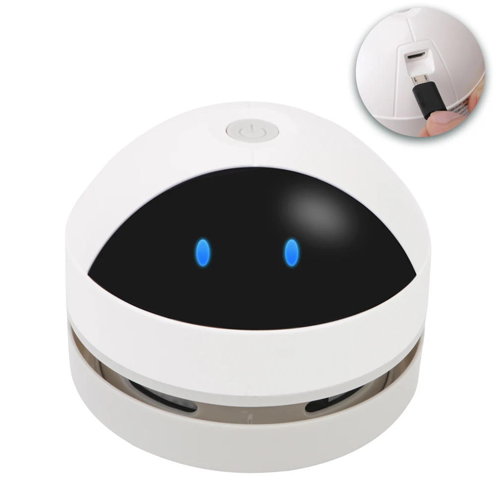 Desktop Cleaner Desk Dust Vacuum Table Sweeper USB Charging For Home Office Mini Vacuum Cleaner Protable