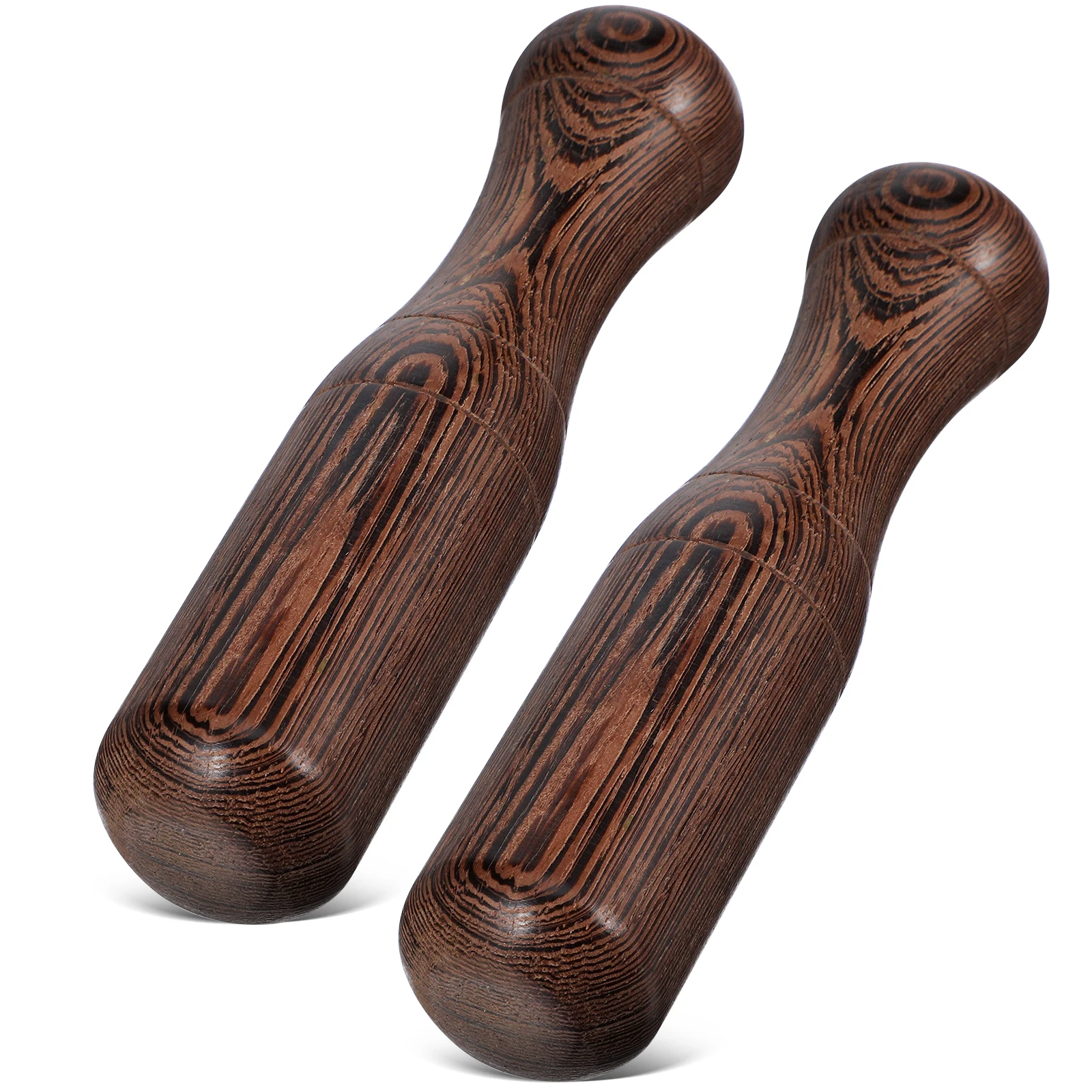 

2pcs Wooden Pestle Chicken Wing Wood Garlic Hammer Smooth Surface Ergonomic Handle Kitchen Grinding Tool For Food Spice Medicine