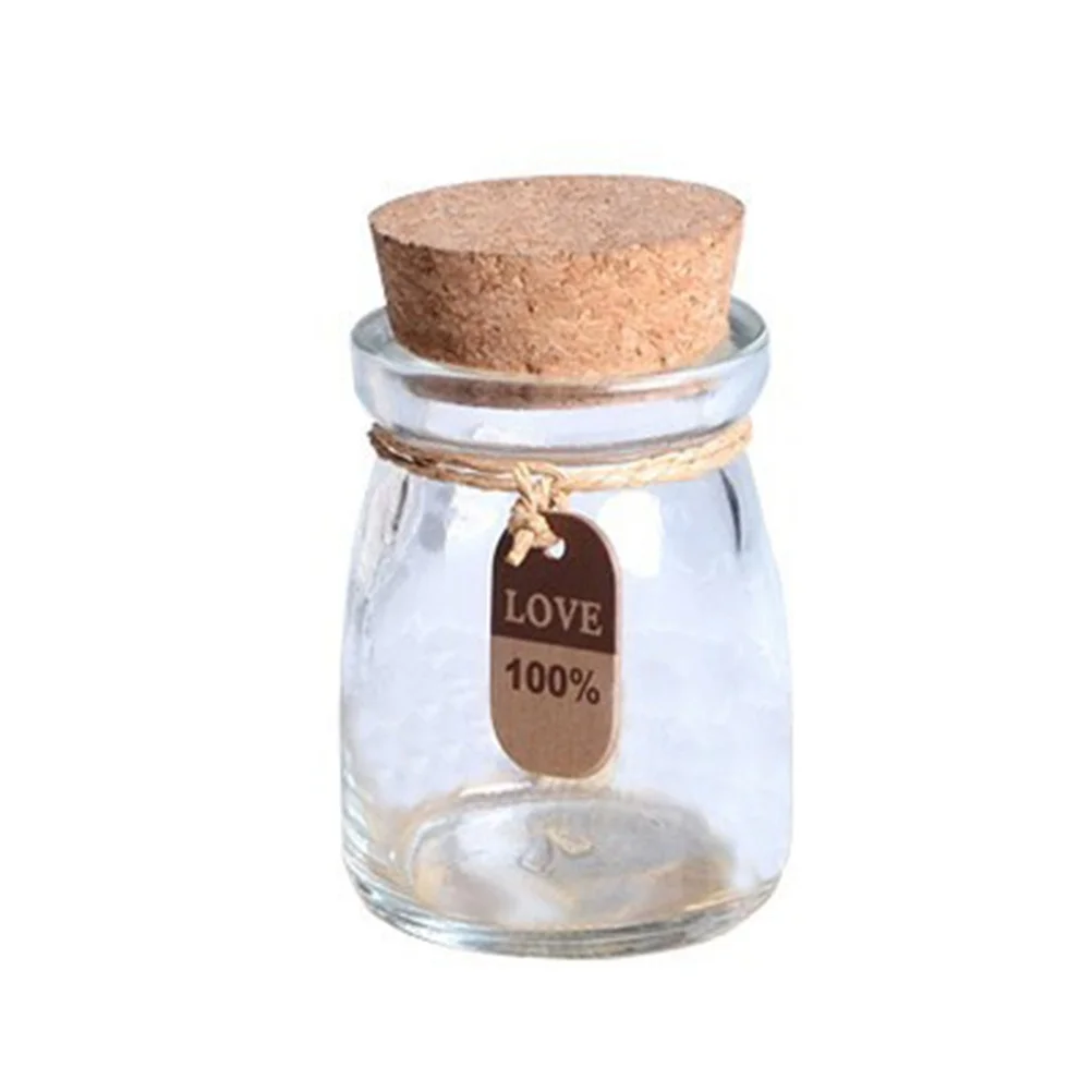 

12 Pcs Savings Bottle Mason Decorative Jam Jars Glass Honey Tag Apothecary Label Bottles Storage Wedding Party