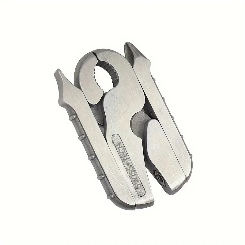 Swiss Tech EDC Gadgets กลางแจ้ง Mini แบบพกพาคีมสแตนเลส Multi-tool ไขควง