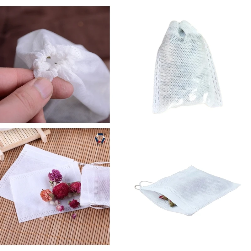 Spices Storage Bag Drawstring Bag for Cooking Soaking Disposable Mesh Bag Medicinal Liquor Tea Coffee Filter Bag Tea Bag