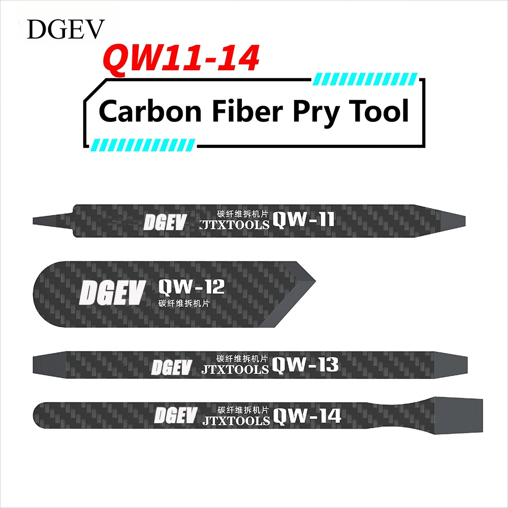 DGEV Carbon Fiber Pry Tool Solder Scrap Opening Tool High Temperature Resist LCD Screen Disassembly Card Phone Repair Too