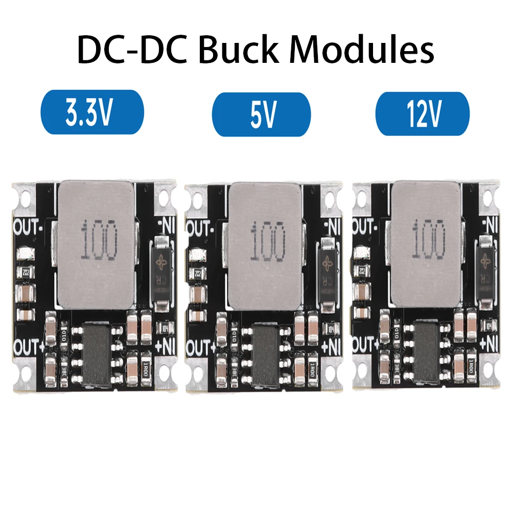 DC-DC 5A Buck Board Module 6V-40V to 3.3V/5V/12V High Power Low Ripple DC Buck Power Supply Regulator Module