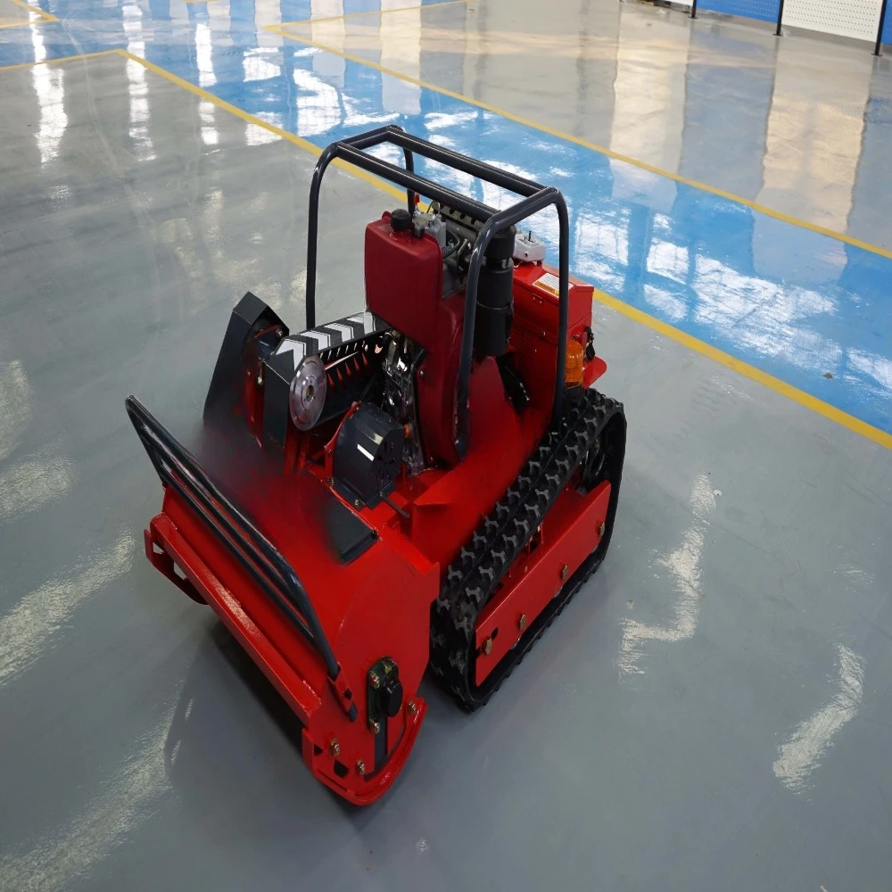 CE EPA Certified Engine Small Robot Grass Cutter Cutting 800mm 1000mm 1200mm Remote Control Crawler Flail Lawn Mower