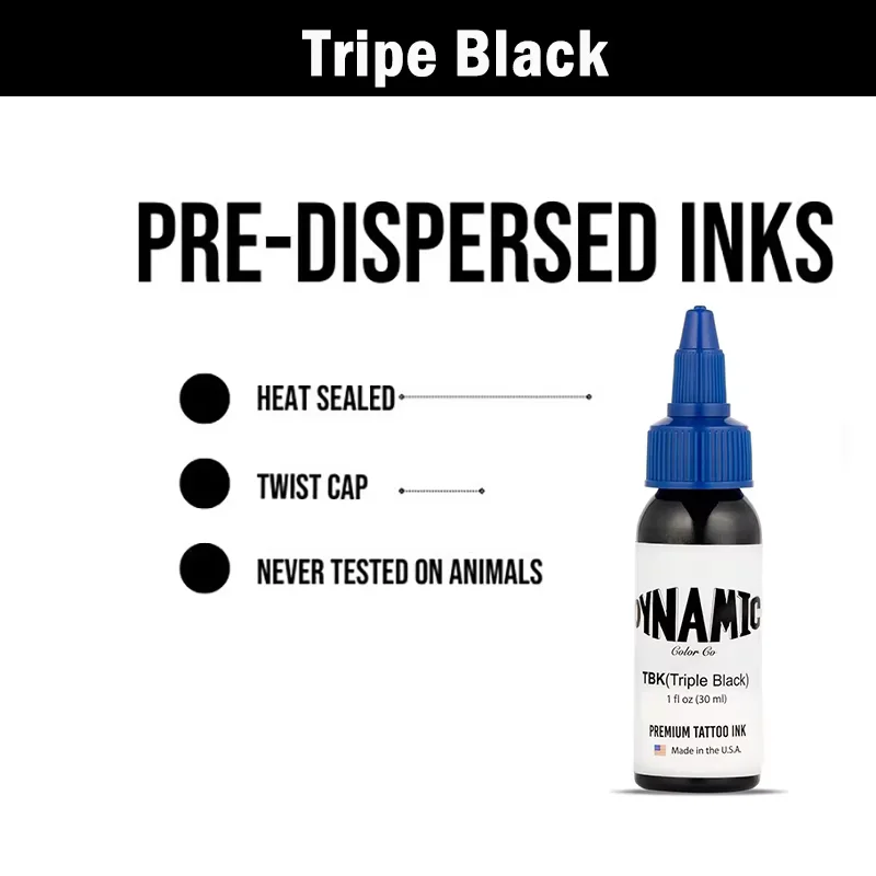 30ML (1oz Bottle) Blcak Tattoo Ink Body Art Tattoo Ink Vegan Long Lasting No Color Loss Professional Tattoo Ink Tattoo Supplie
