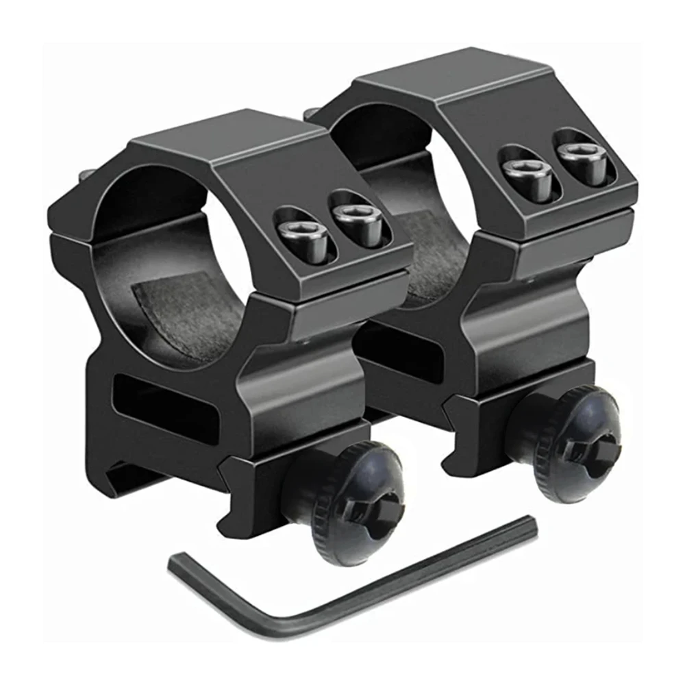 1Pair Hunting Rifle Scope Mount Ring for Dia 25.4mm 30mm Tube Scopes 11mm 20mm Dovetail Picatinny Rail Tactical Flashlight Mount