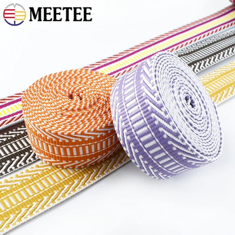 3/5Meters 38/50mm Polyester Jacquard Webbing Tapes Thick Ribbon Bag Strap Belt for DIY Clothes Bias Binding Sewing Accessories