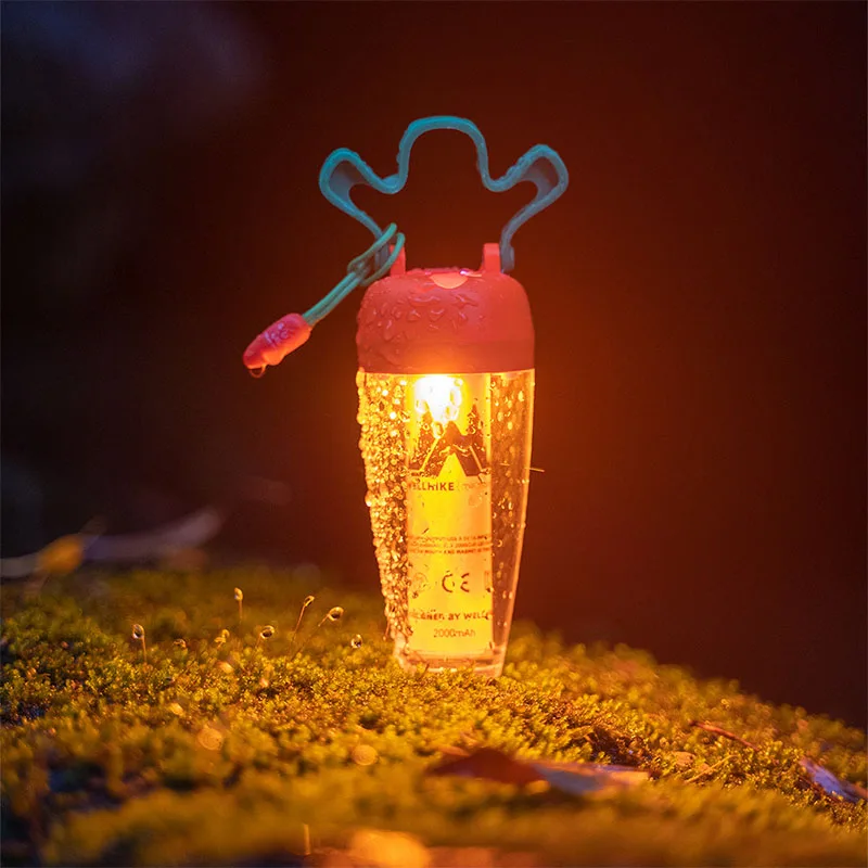 WELLHIKE Function With Radish Lanyard Ambient Tent Light With Magnetic Torchutdoor Radish Light With Magnetic Breathing Light