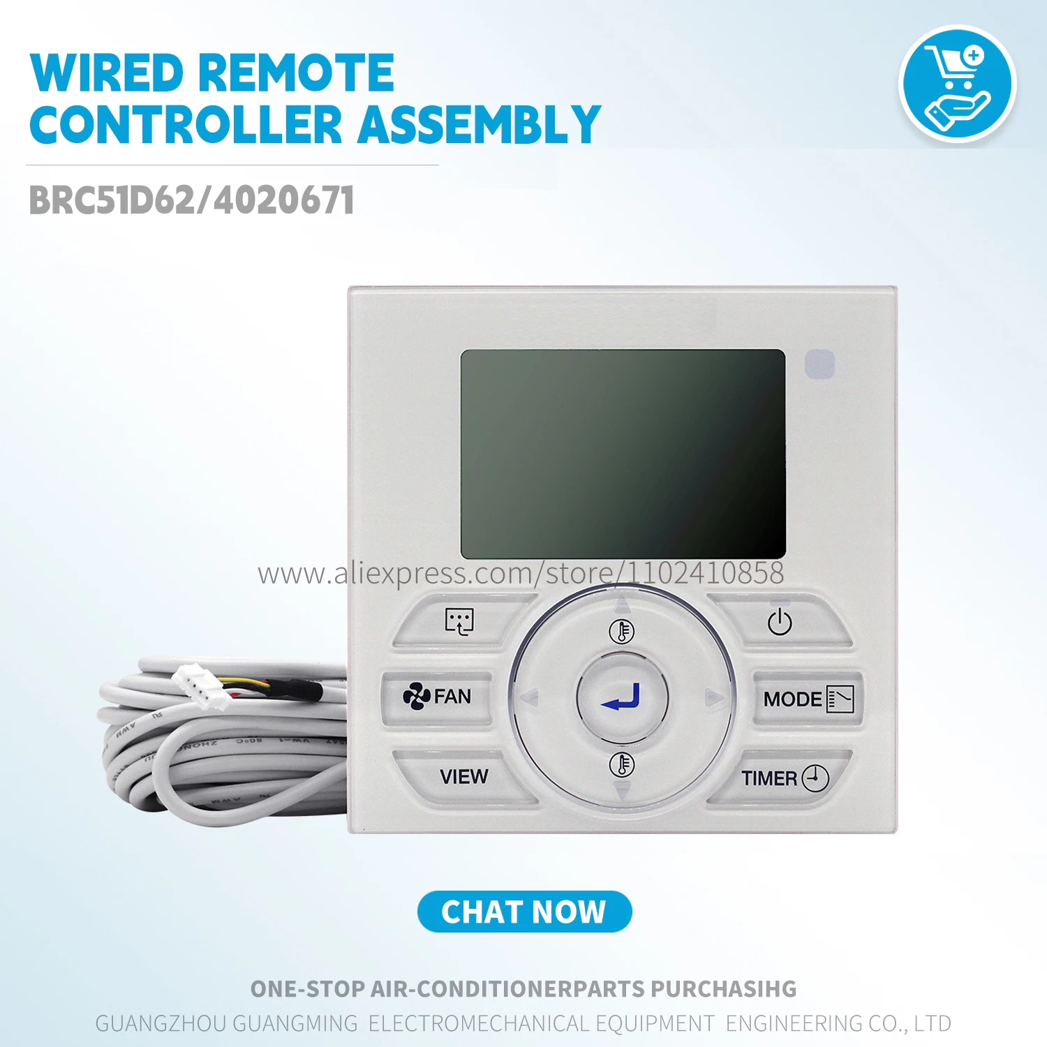 

Новый проводной пульт дистанционного управления в сборе BRC51D62 4020671 для Daikin VRV, внутренний блок, термостат, детали кондиционера, оригинал