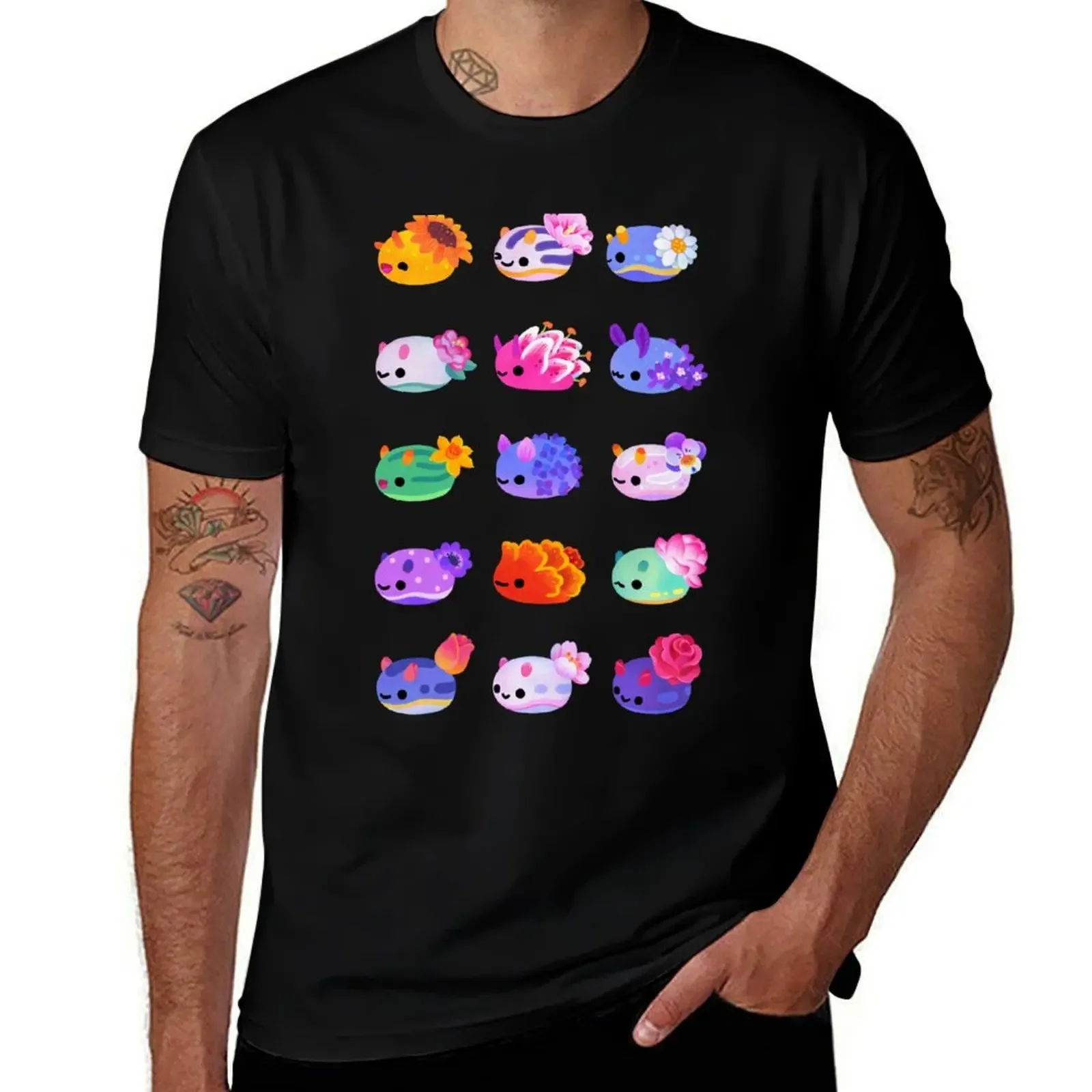 Flower sea slug - pastel T-Shirt blanks Blouse designer t shirt men