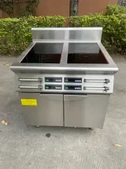 Commercial Kitchen Equipment 4 Burner Induction Cooker Stainless Steel Cooking Equipment Free-standing Induction Range With Oven