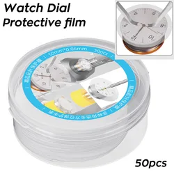 50PCS 50mm Plastic Watch Dial Protecting Watch Dial and Hand Remover Case Back Pad Protector Watch Repair Tool for Watchmaker