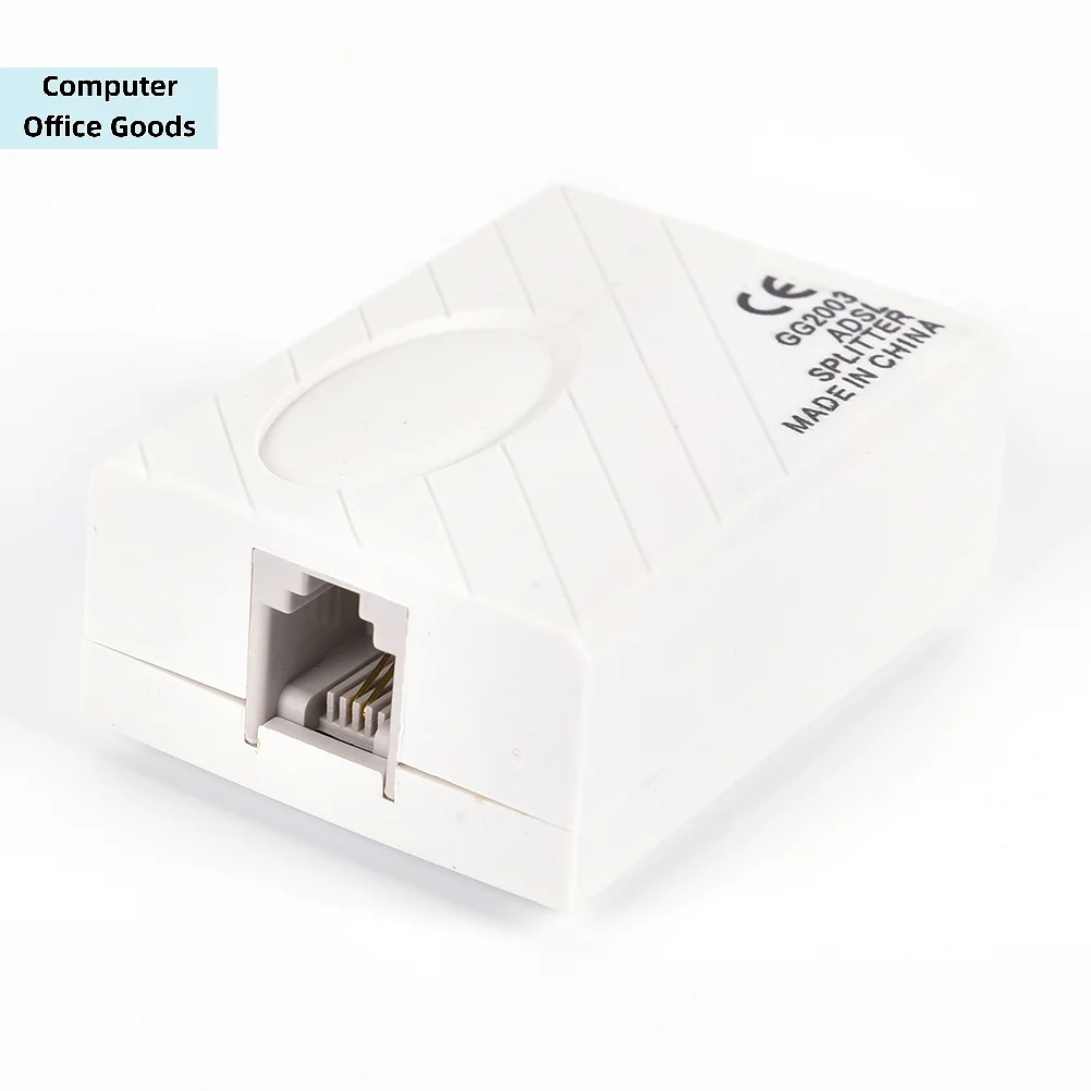 【Adaptador divisor de microfiltro para cable RJ11, línea ADSL, fax, módem, red telefónica】