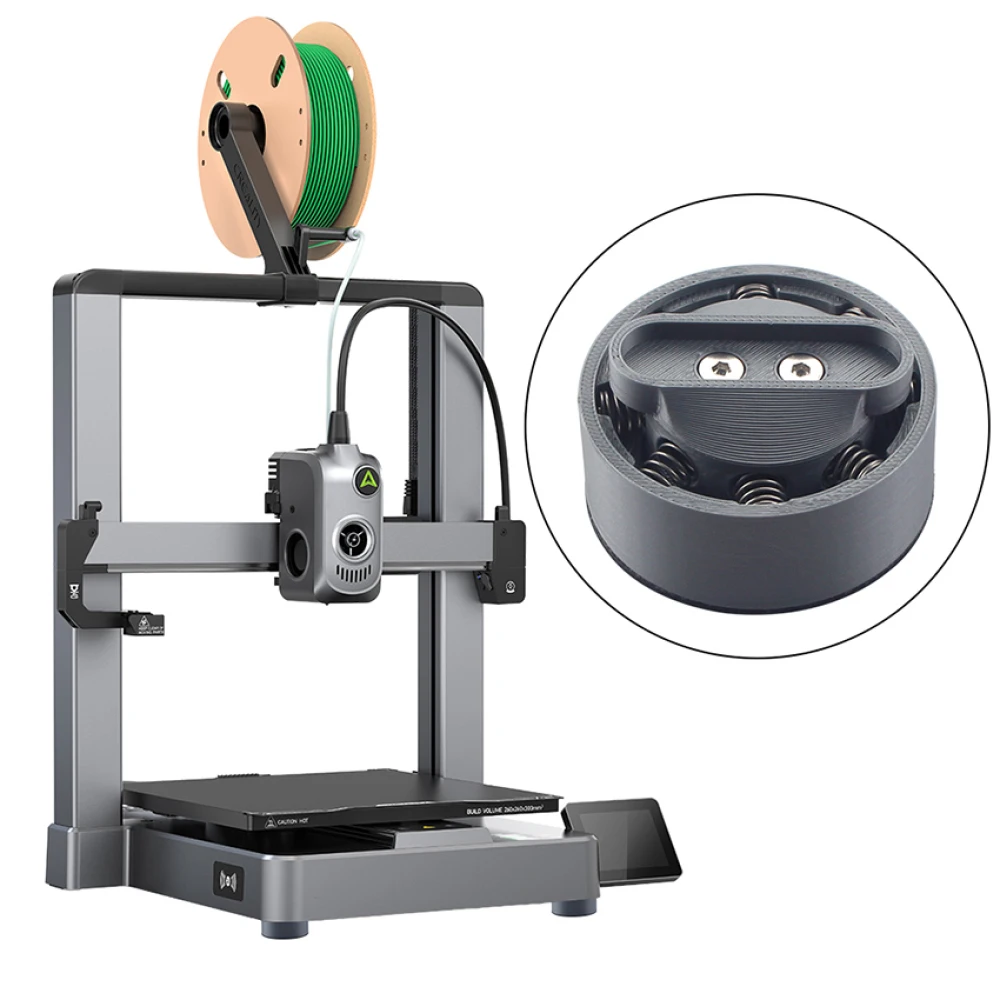 

4pcs Shock Absorber 3D Printer Feet Base Anti-slip Spring Damper Anti-Vibration Foot Pad Kit for Hi Multi-color 3D Printer