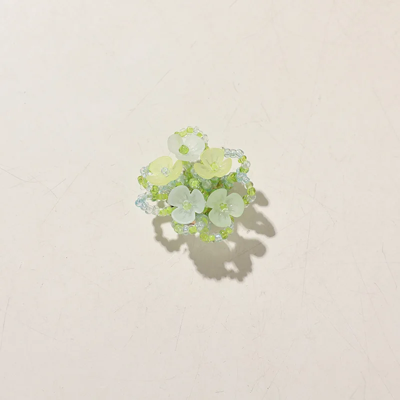 DIY Beaded Lily of The Valley Flower Clusters Resin Shoe Charms Sweet Multicolor Clips for Clogs and Jelly Sandals 1 Piece