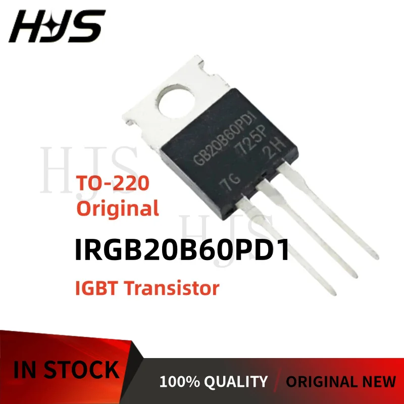 10-20PCS Original GB20B60PD1 IRGB20B60PD1 IRGB20B60PD1PBF IRGB20B60PDI 20A/600V TO-220 IGBT transistor In Stock