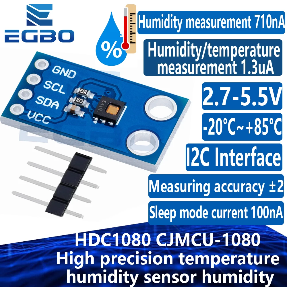 HDC1080 CJMCU-1080 high precision temperature and humidity sensor humidity temperature module for Arduino