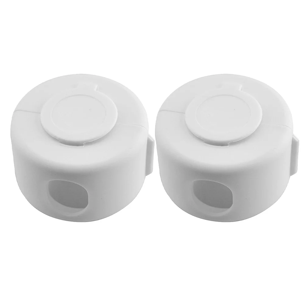 

2Pcs Child Safety Door Knob Covers Easy Installation Anti-Collision Protection for Toddlers Baby Proofing White
